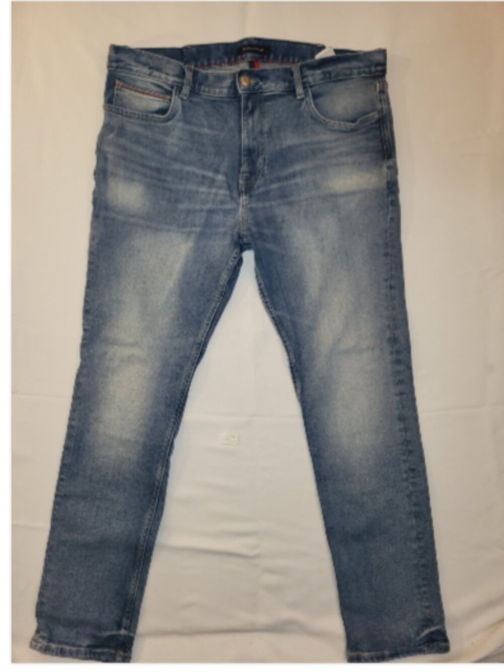 Tommy Hilfiger Jeans Men’s 38x32 Blue Denim Slim Straight Medium Wash